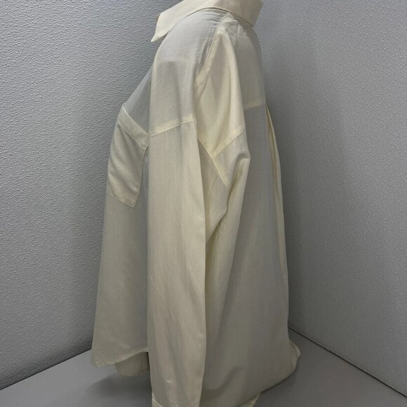 Bae Women's Love Affair Oversized Button-Up Shirt – Size S – Vanilla Beige - Picture 8 of 10